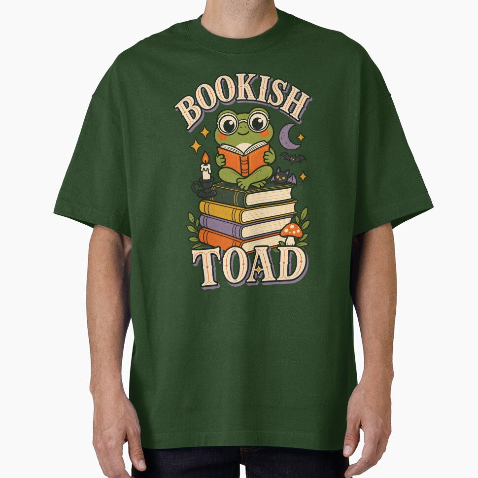 Bookish Toad – Cute Reading Frog Dark Academia by  MAD's Recreation Studio