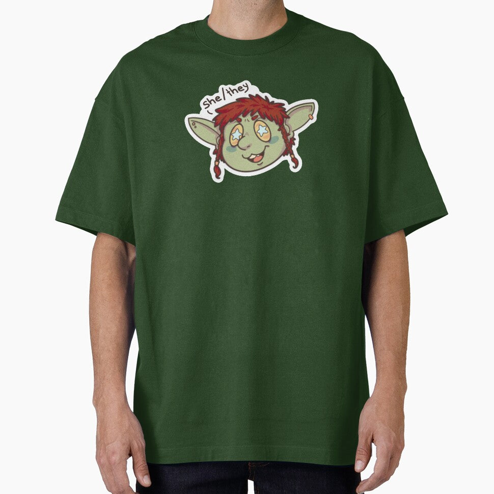 She/They Pronoun Goblin by gobbodrawz