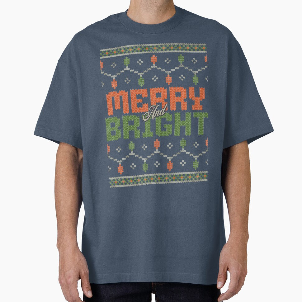 Merry and Bright - Ugly Christmas Sweater by Sumi's Doodle Store