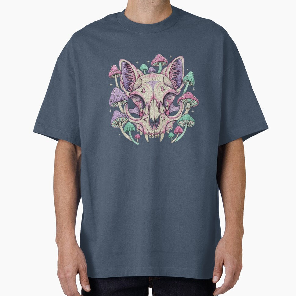 Botanical cat skull by BunnyFogCo