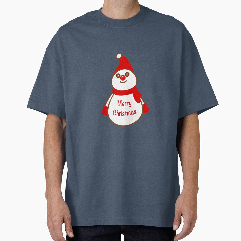Snowman Christmas cartoon hand drawn illustration by Anngozza2