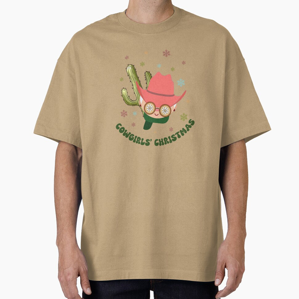 Cowgirl Christmas, Retro Western Mrs. Santa Claus Christmas, Hippie Christmas by DonateWord