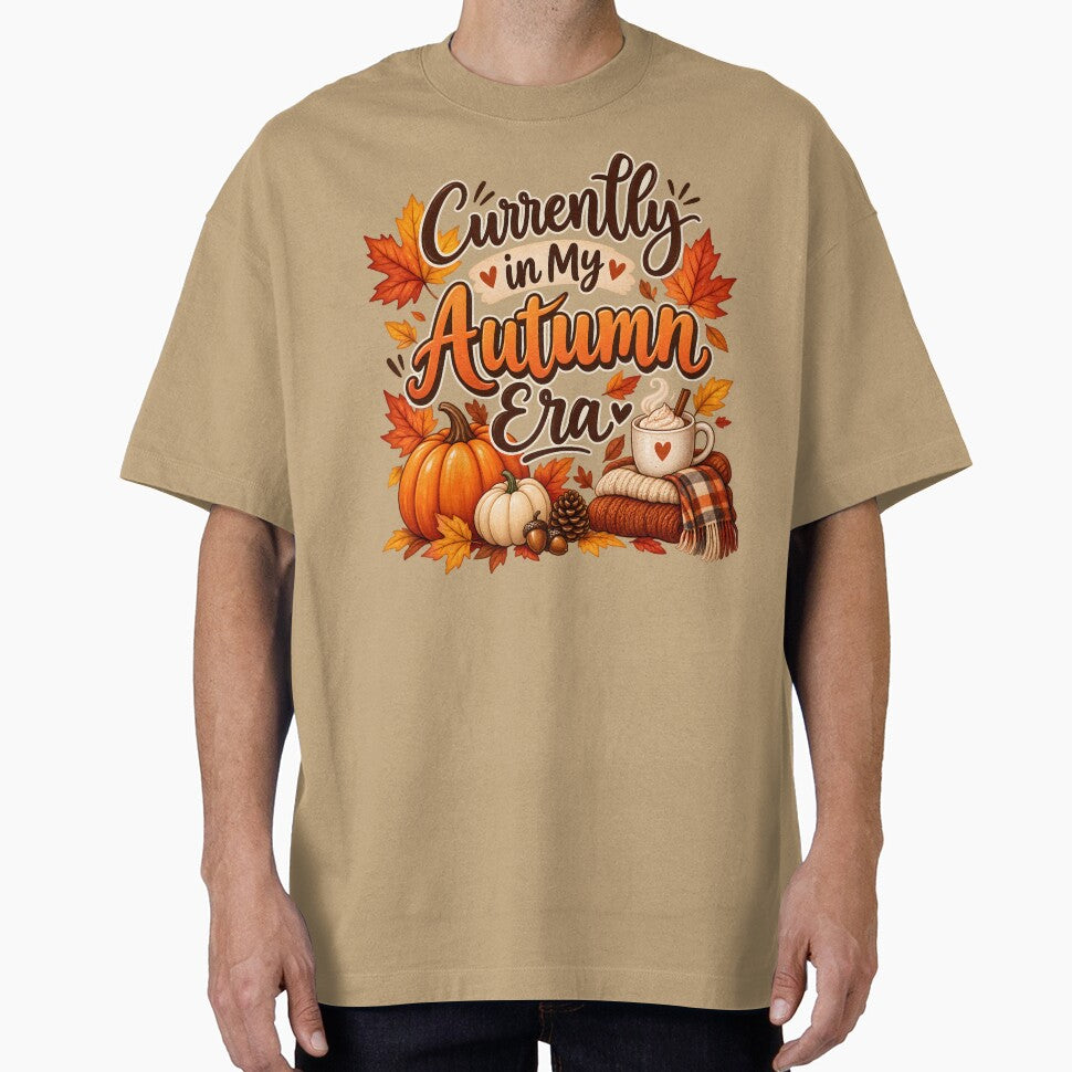 Currently in My Autumn Era – Cozy Fall Pumpkin & Coffee Design by blankTeeShirt