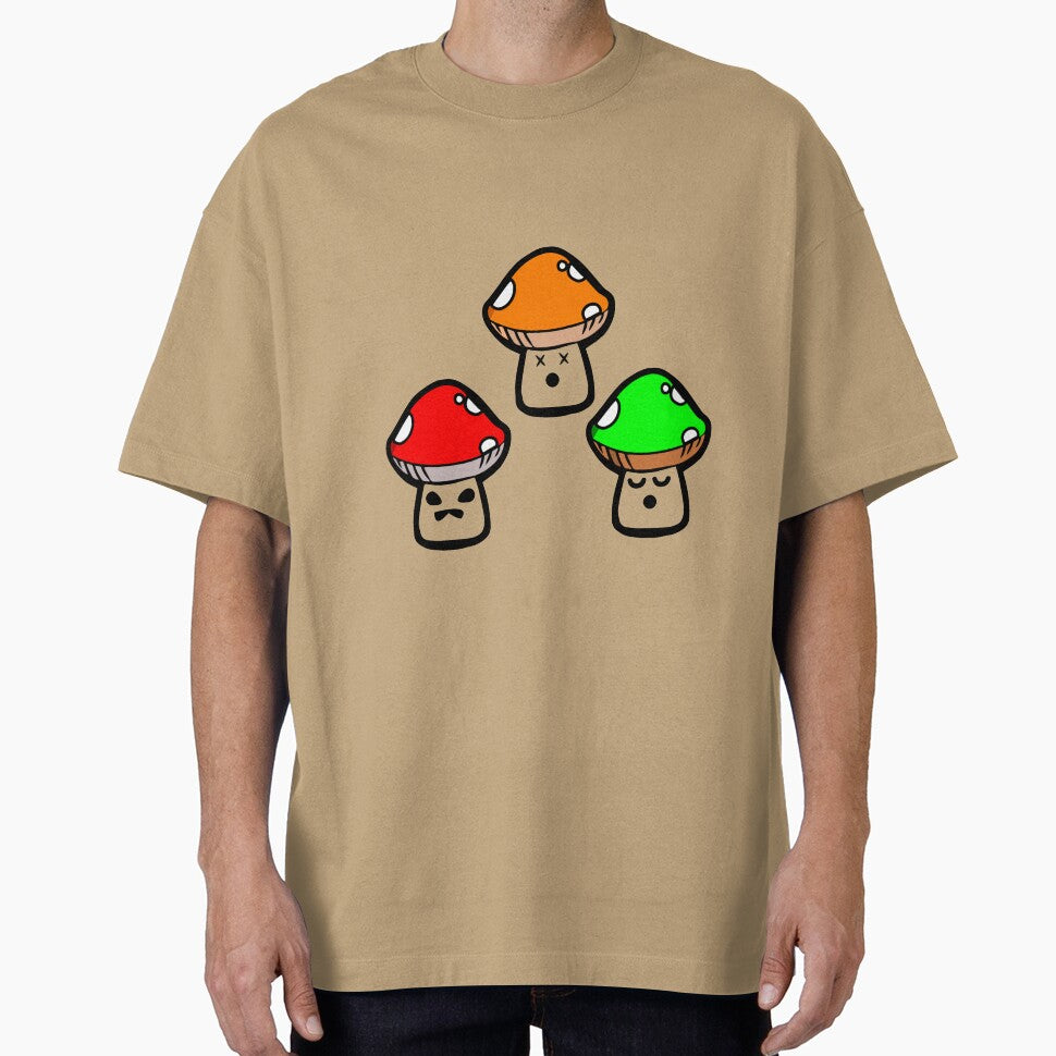 Cute mushroom pack - tri color design by Deegital18