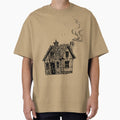 Haunted Cottage | Gothic Haunted House Illustration by Marianarcezar