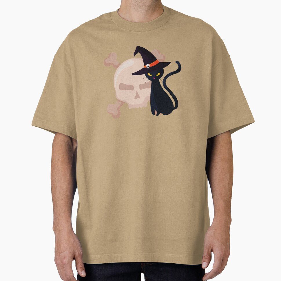 Black Cat and Skull Halloween 2020 shirt by Happy-PrintZ
