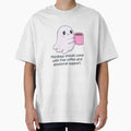 Cute Ghost with Coffee – Funny Monday by Jess.a.creates