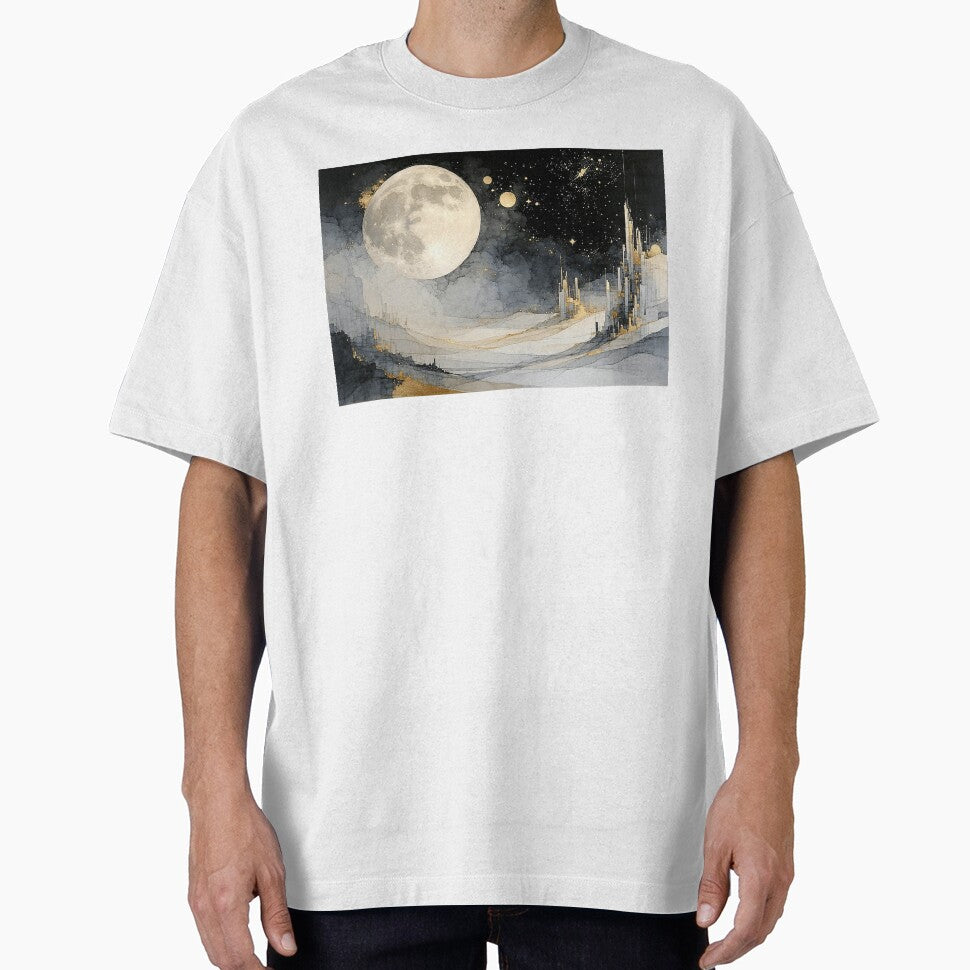 Moonlit Fantasy Cityscape by MaddenFaircroft