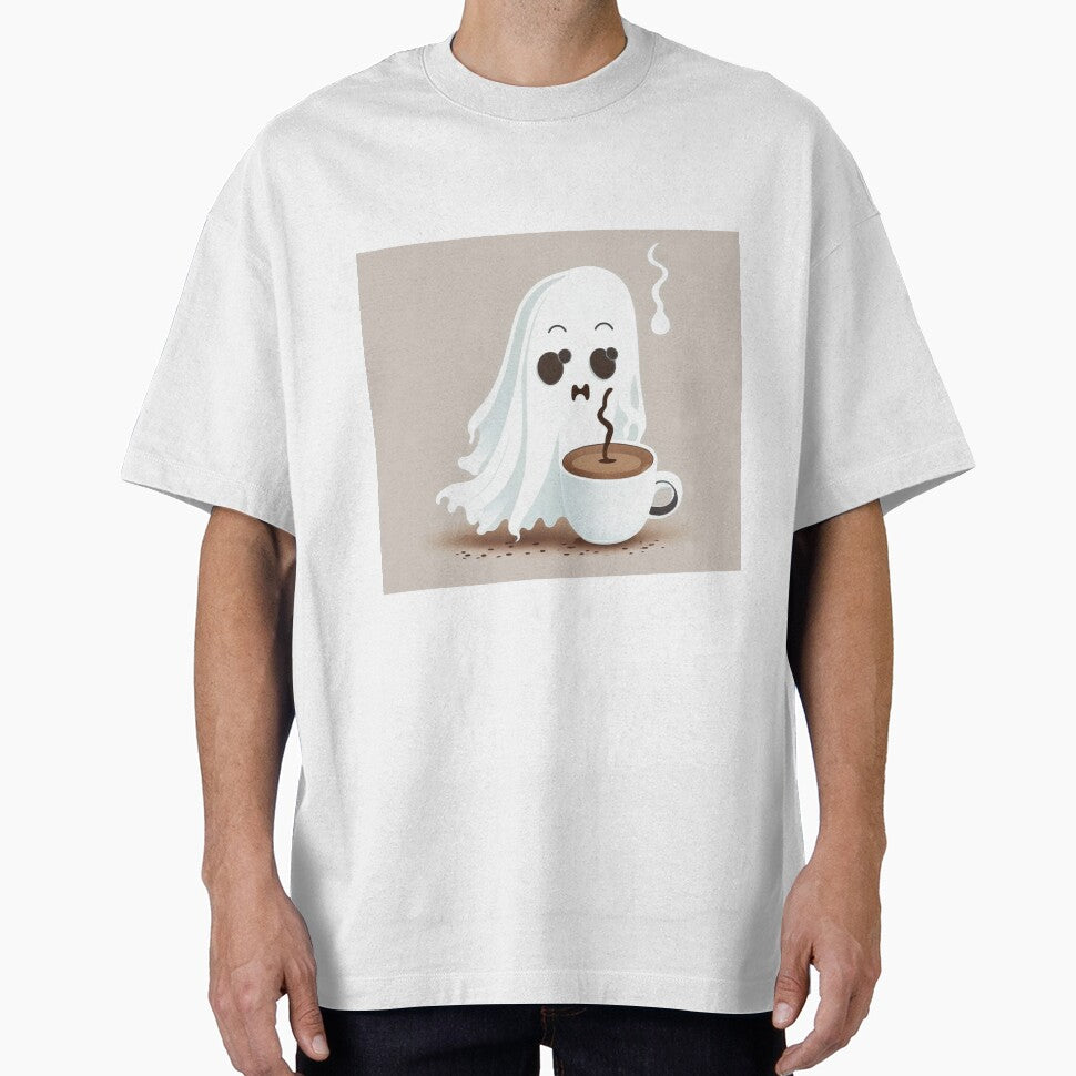Ghost drinking coffee by Shopart1283