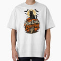 Black Cat Halloween Shirt, Nine Lives Zero Fear T-Shirt, Spooky Cat Shirt, Cat Lover Gift, Halloween Gift, Halloween Cat Sticker by colorleafz