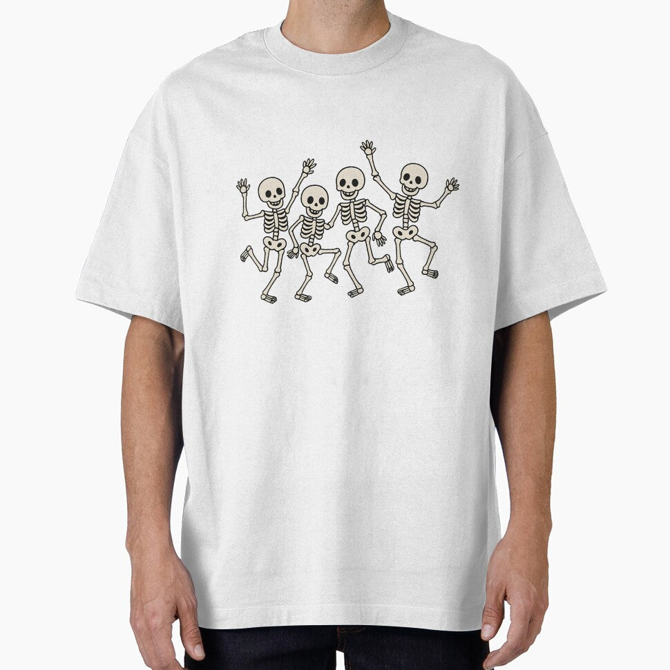Dancing Skeleton Crew – Cute Spooky Halloween Design by designsbyhw