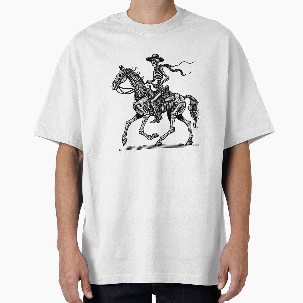 Classic Skeleton Cowboy on horse by revsdesign