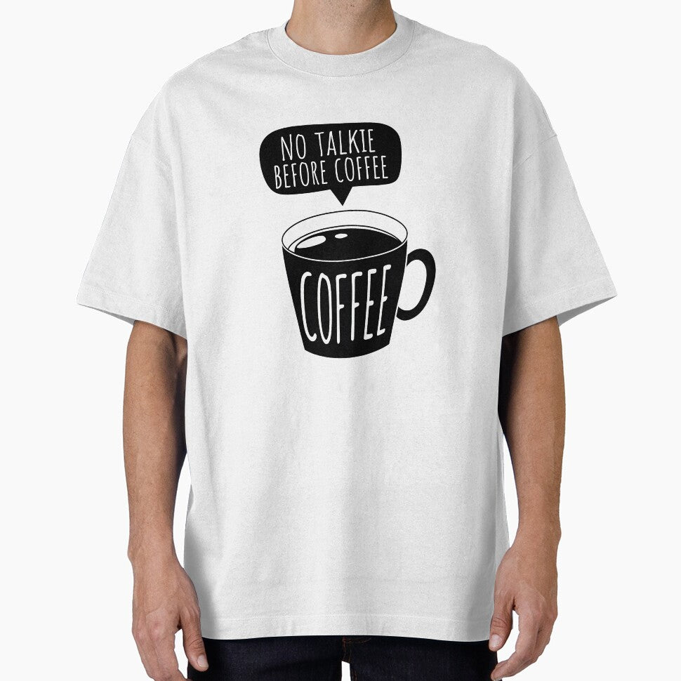 No Talkie Before Coffee sticker, Funny Coffee Lover sticker, Funny Caffeine Lover by SlocifieShop
