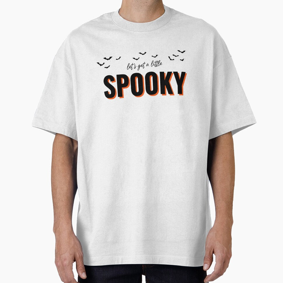 Let’s Get a Little Spooky Halloween Bats Typography Design by RuweisVibes