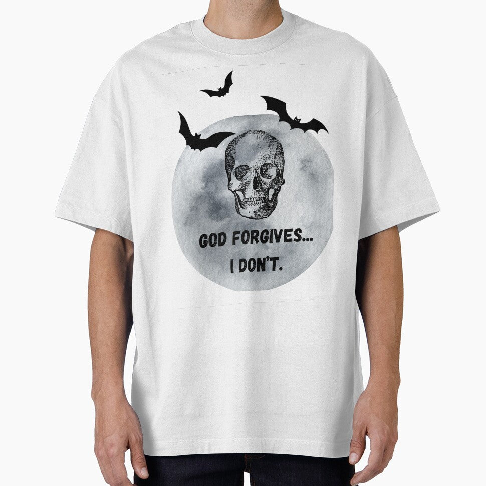 God Forgives I Don't Skull Moon Bats by simpllify