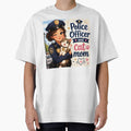 Police Officer and Cat Mom — Funny Female Police Officer Cat Mom Gift Shirt by DoggyDayLove