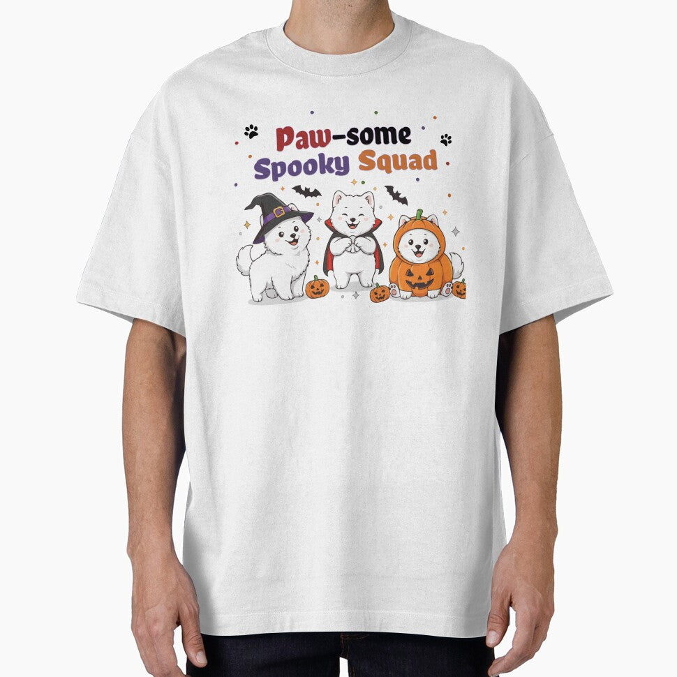 Pawsome Spooky Squad – Cute Samoyed Halloween by The Real Life Symphony