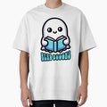 Read Boooks! Cute Reading Ghost Pun by PMCreative