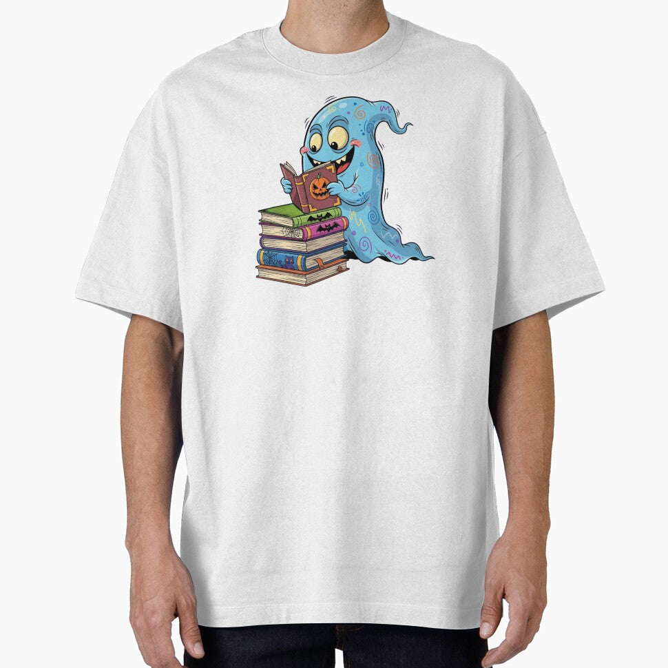 Halloween Reading | Spooky and Whimsically Bookish Seasonal Graphic by Tw1nsAIArt