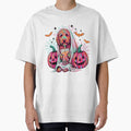 Halloween Ghost Dog Boba Tea Goldendoodle by KroghDs