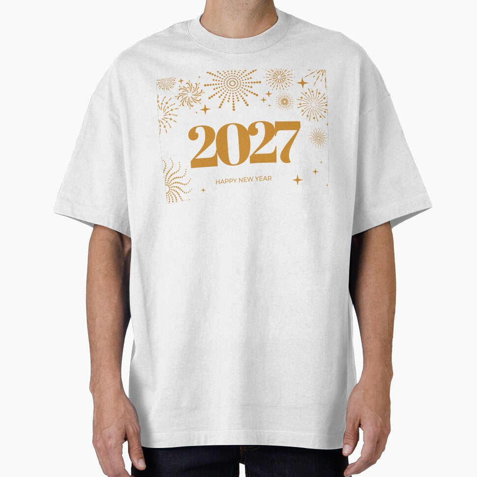 2027 Happy New Year, Fireworks Explosions by CHERRY--SHOP