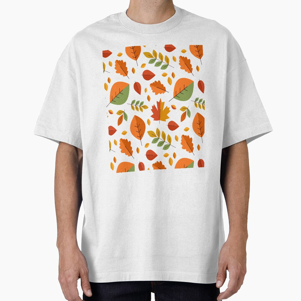 colourful cute leaves autumn pattern - seamless colorful leaves autumn pattern by FirstTouch
