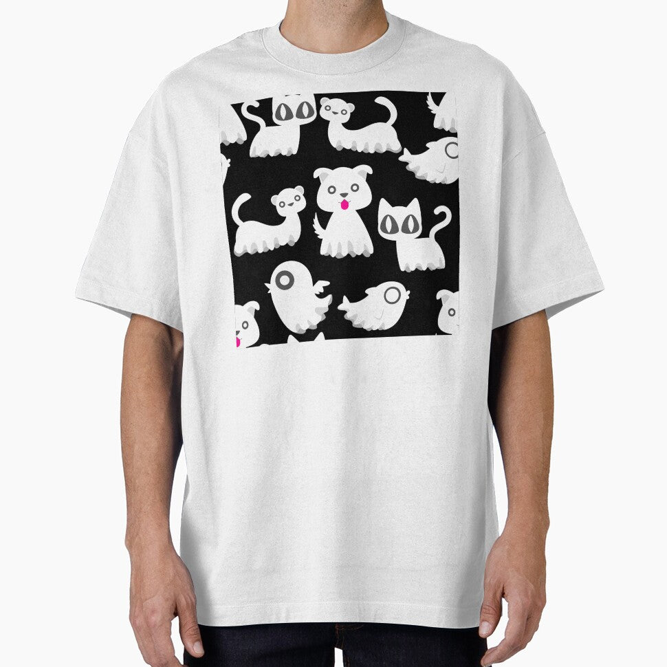 halloween ghost ferret dog black by Gossip Rag