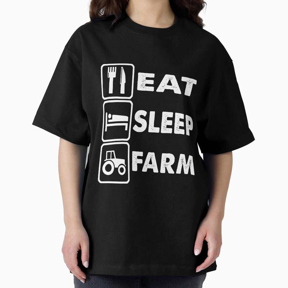 Eat Sleep Farm T Shirt by hoooraaay