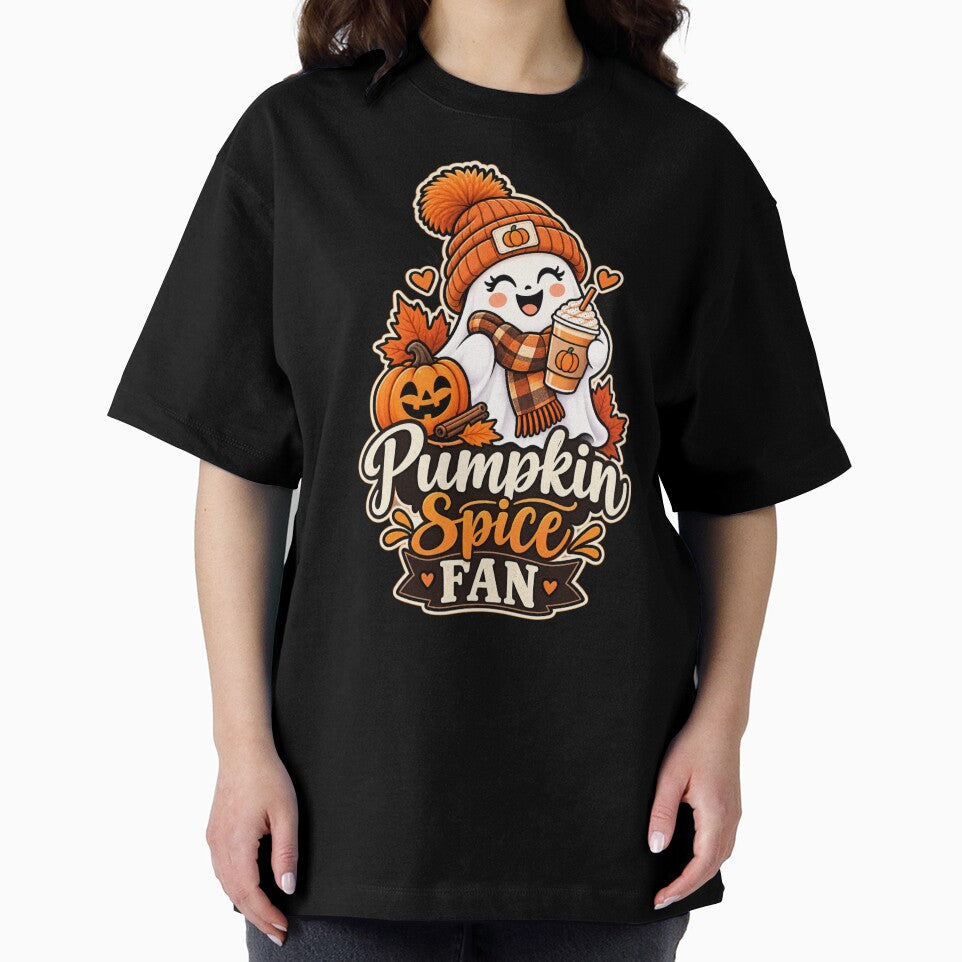 Pumpkin Spice Fan Halloween Ghost Gift Fall Coffee Style by Corvoria