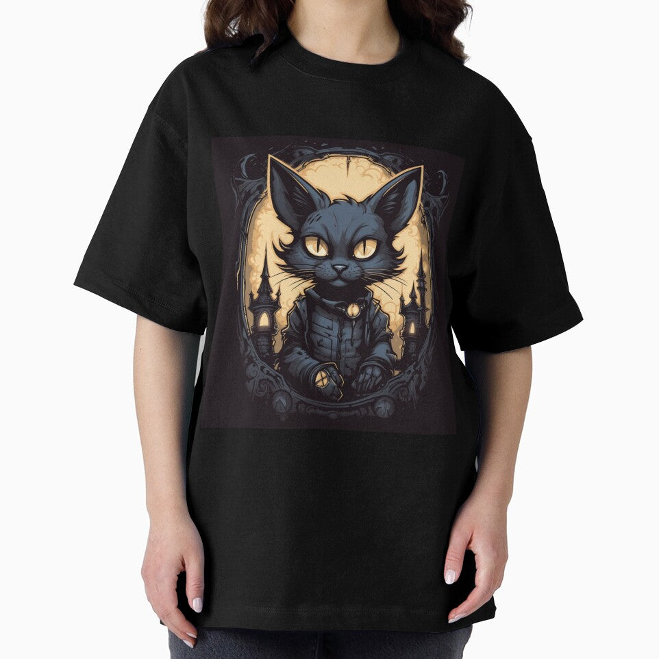 Dark Academia Gothic Cat by FrostyDigitalJ