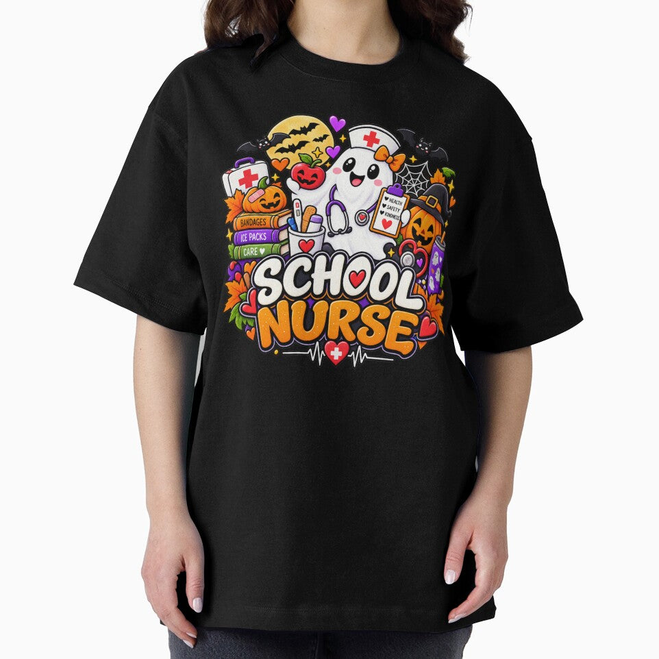 School Nurse Halloween Gift Cute Ghost Nurse Style by Corvoria