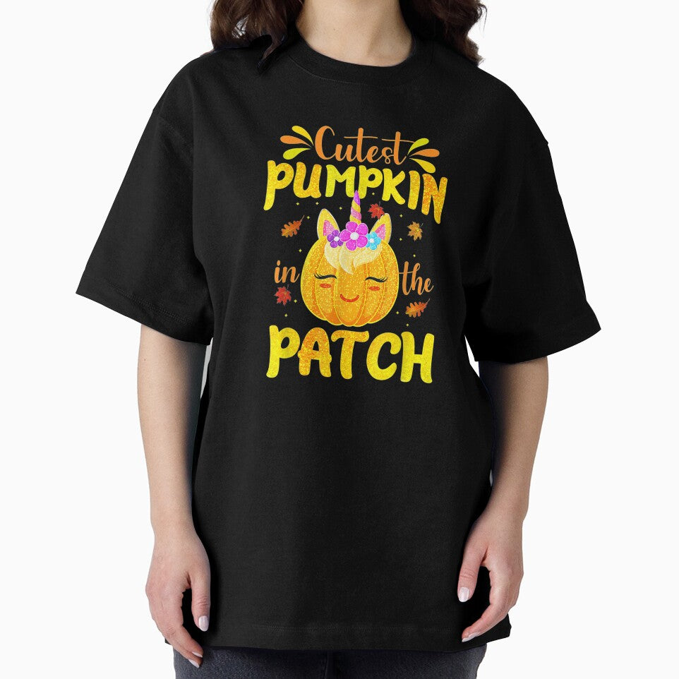 Cutest Pumpkin In The Patch Pumpkin Unicorn Girls Kids by Jonathanhagerst