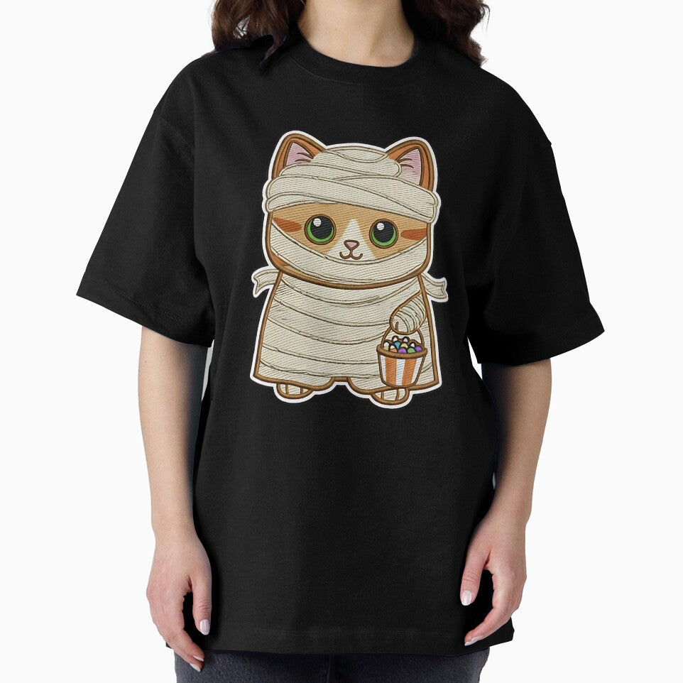 Halloween Cat Mummy Costume Cute Spooky Kitty Trick or Treat Pumpkin by ArtDesignTp