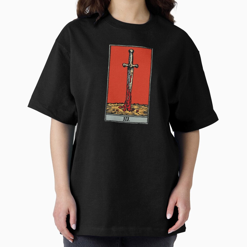 Sword Blood Tarot Card T-Shirt Design 127sm by 127sm