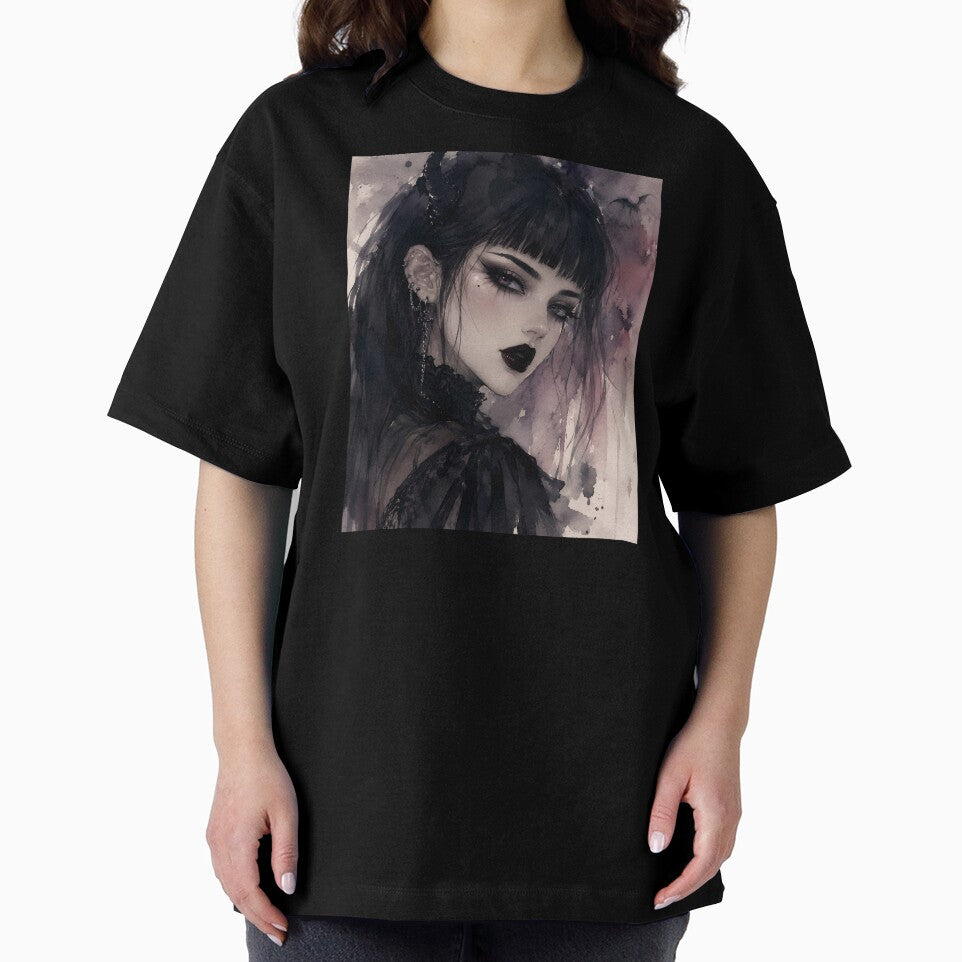 Mysterious Gothic Woman Dark Aesthetic Art by bellaever