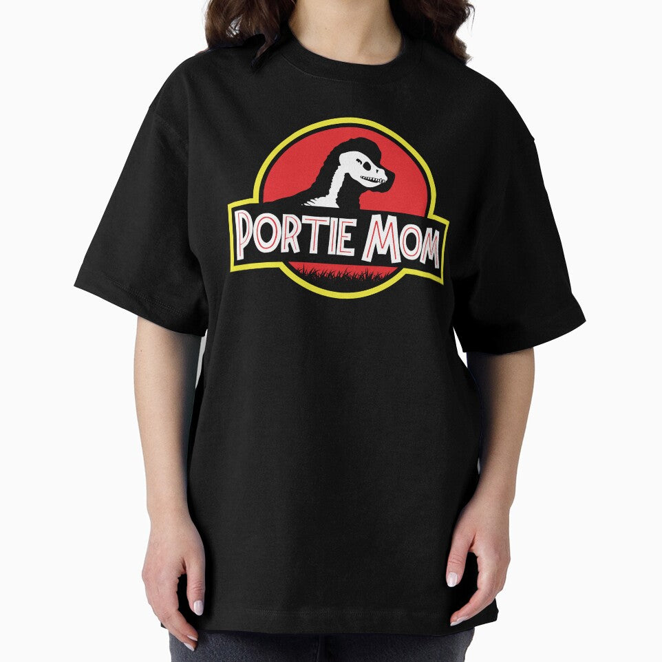 (For Dark Background) Jurassic Portuguese Water Dog Mom by More Cute Dogs