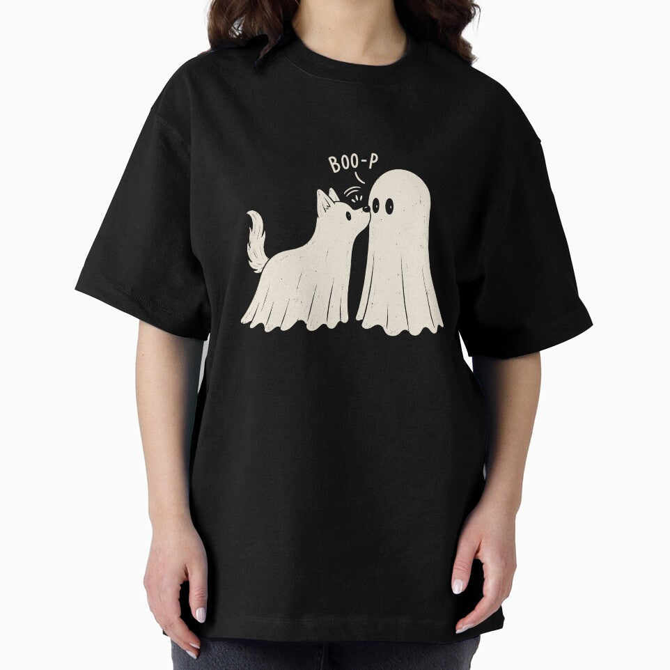 Boo Boo-p Dog Ghost T-shirt, Cute Halloween Dog Lover Gift, Spooky Puppy Graphic Tee, Funny Halloween Dog Lovers by Merchall  store