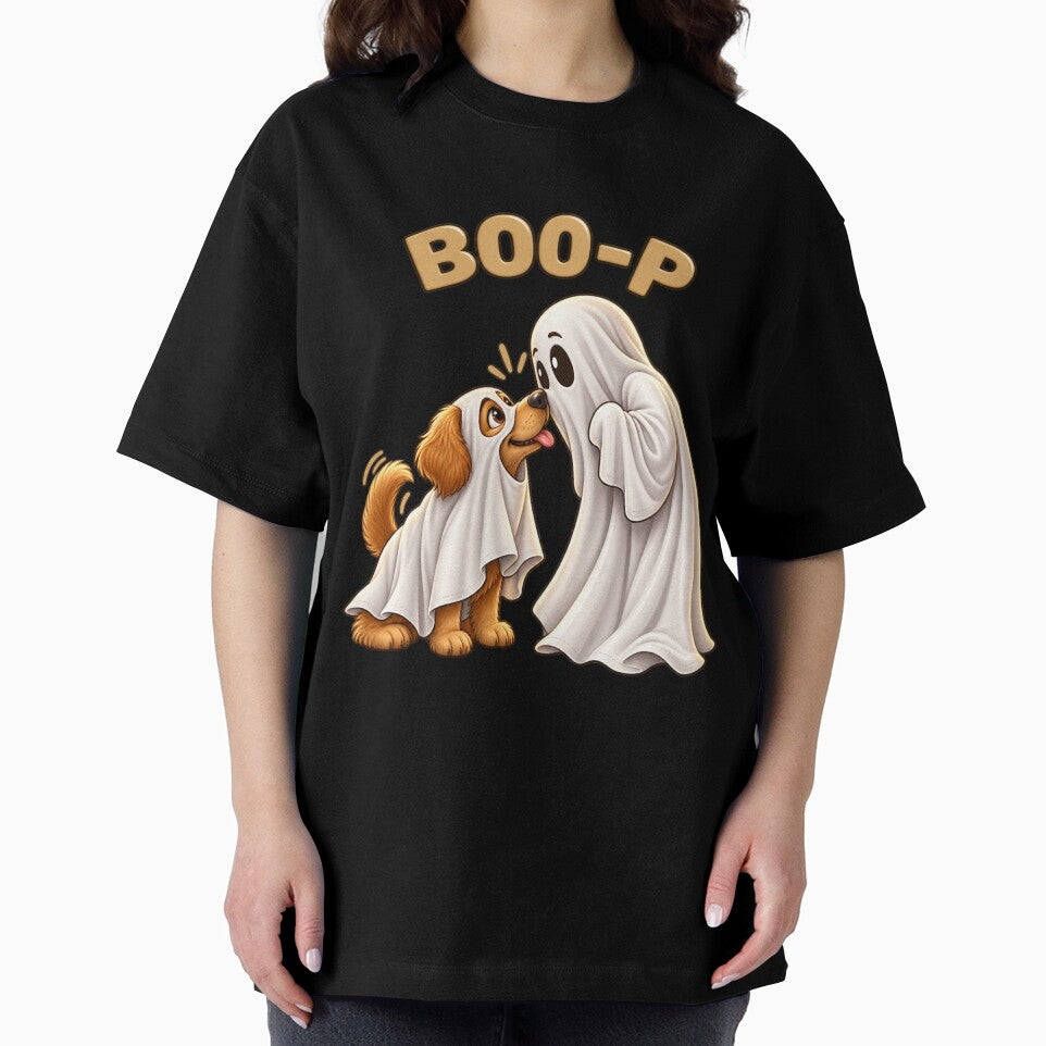 Spooky Season BOO-P Dog Lover Illustration Animal Lover Animal Gift - Cool Halloween Animal Graphic Camel T-Shirt by Camel & Quirk
