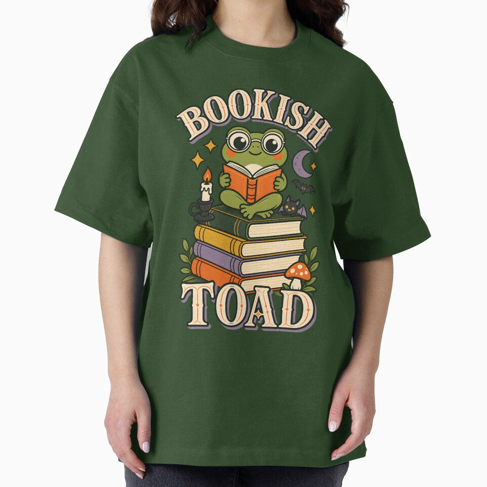 Bookish Toad – Cute Reading Frog Dark Academia by  MAD's Recreation Studio