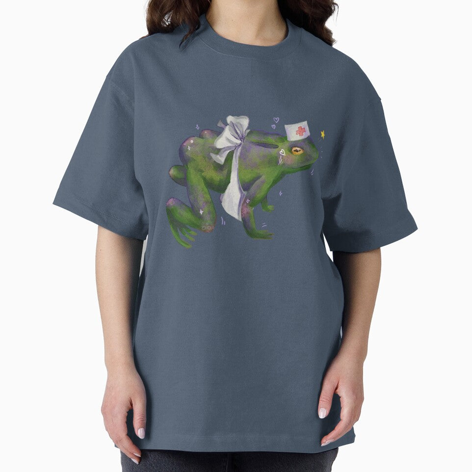 Halloween Stickers Funny Frog Sexy Nurse by Zuza Makes