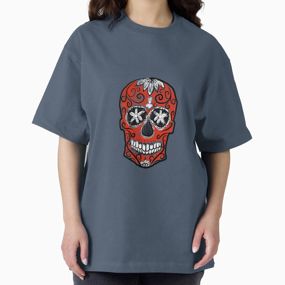 Red Sugar Candy Skull by paislee