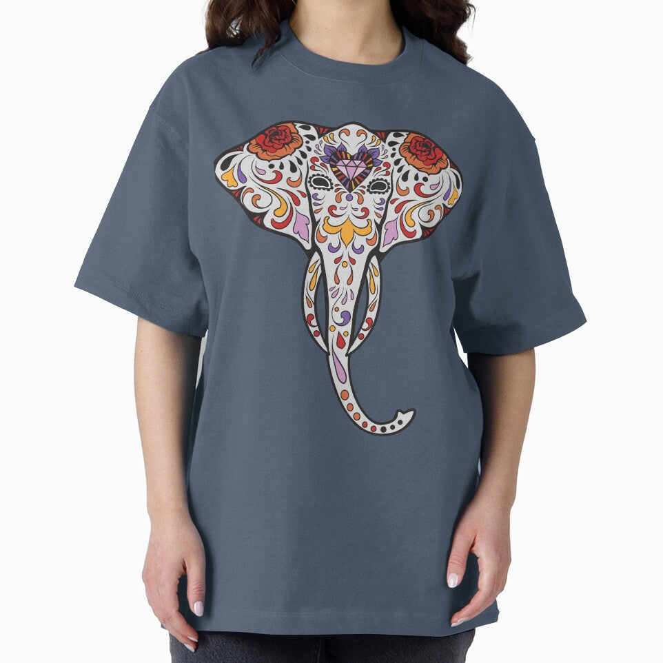 Elephant Sugar Skull Day of the Dead by tpixx