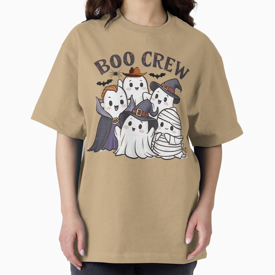 Cute Ghost Halloween Boo Crew Design by TrendTeeLab