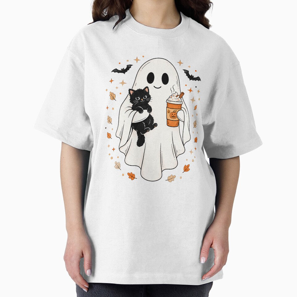 Ghost with Cat and Coffee by pintartipuduran