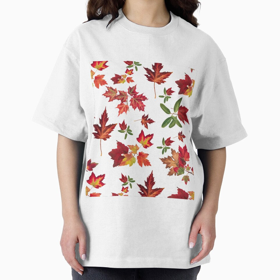 Autumn leaves detail pattern by Cattigal