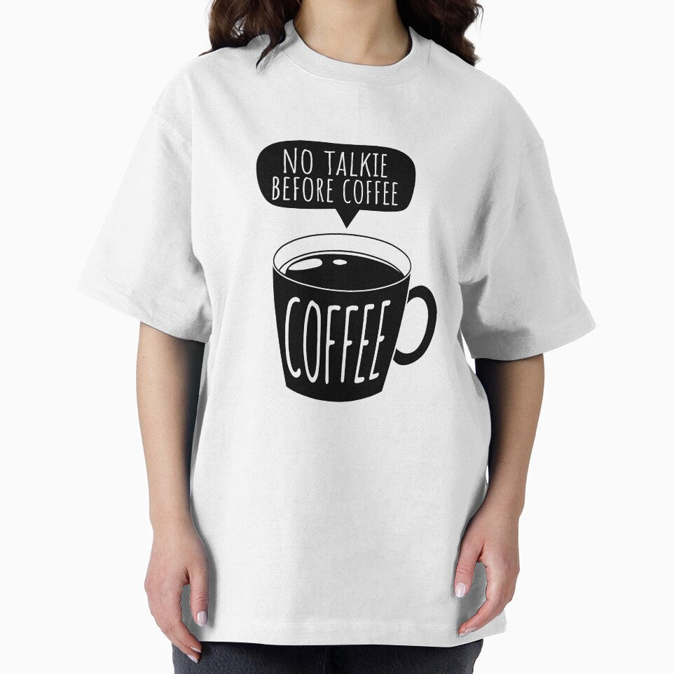 No Talkie Before Coffee sticker, Funny Coffee Lover sticker, Funny Caffeine Lover by SlocifieShop