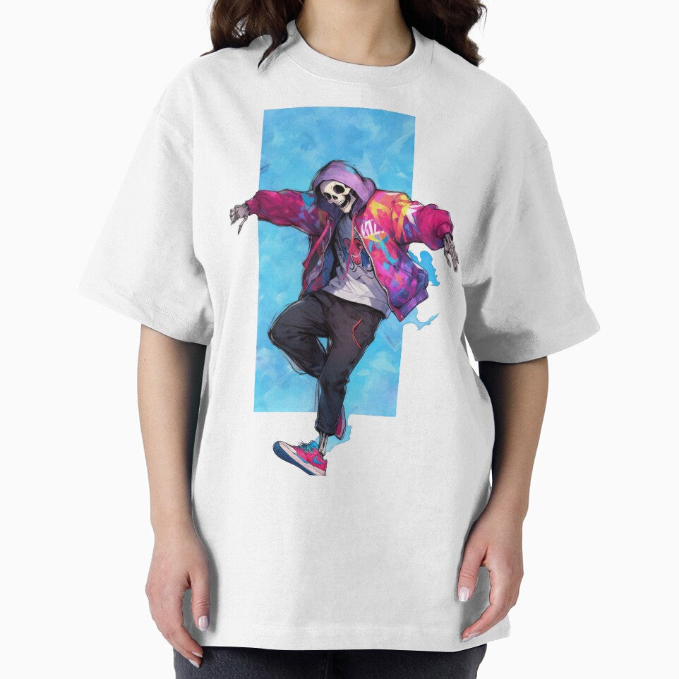 Urban Bones Dancing Skeleton Out of the Blue by Studio-g