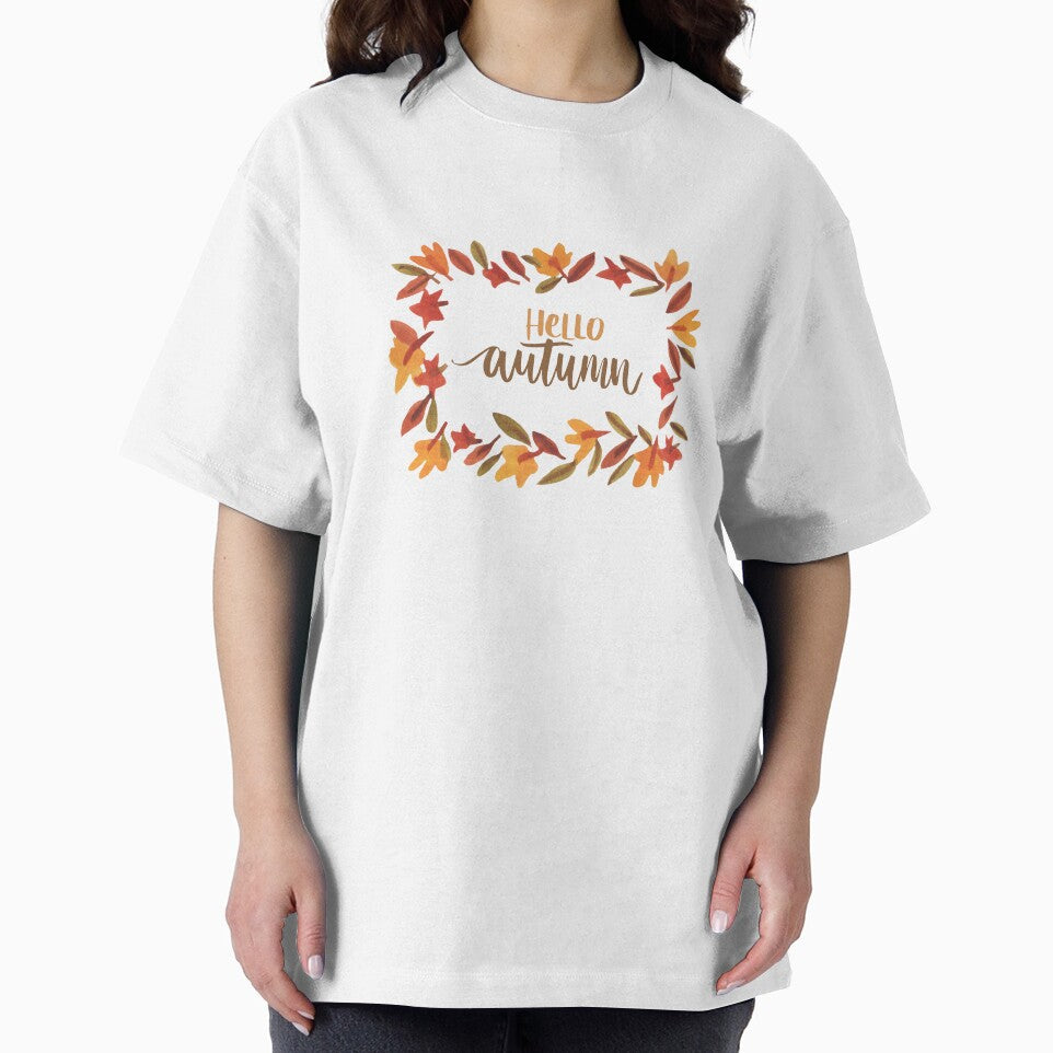 Hello Autumn Watercolor Leaves – Fall Season Design by ARTDXB
