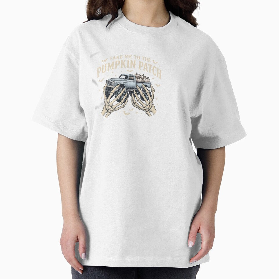 Skeleton Hands Pumpkin Patch Truck Halloween by KroghDs