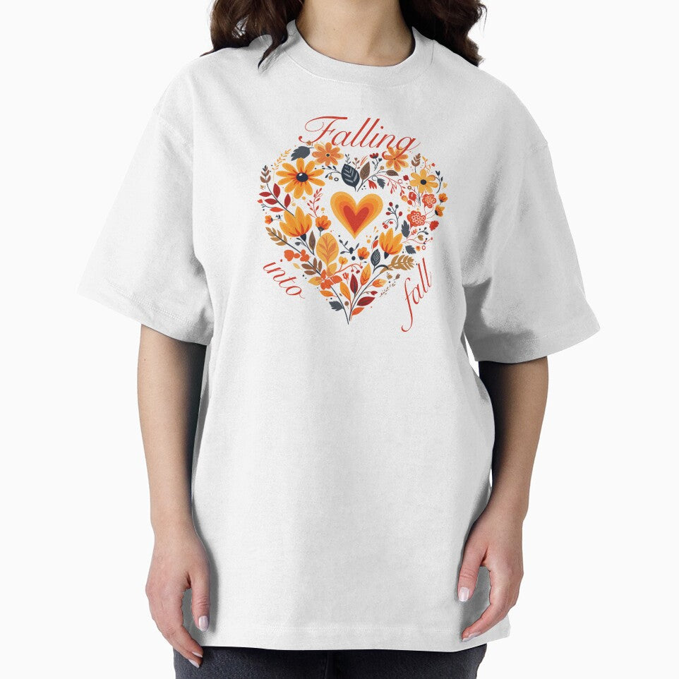 Falling into fall Autumn Heart by RetroPrints